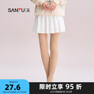 三福 女褲襪單條裝 淑女易搭天鵝絨貼膚防勾絲連腳絲襪823293 自然膚 均碼