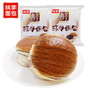 桃李酵母面包巧克力味 早餐手撕軟面包西式糕點心辦公室零食整箱600g