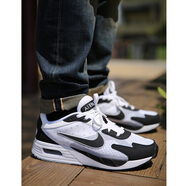 耐克（NIKE）男鞋春夏新款Air Max氣墊鞋減震透氣運動(dòng)鞋復古休閑鞋耐磨跑步鞋 白黑配色 41