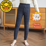G.DUCKKIDS校服神器兒童保暖褲男女童棉褲秋冬季加絨加厚內(nèi)穿防寒冬天打底褲 深灰 (男童款) 140cm適合130-140cm年齡8-9歲