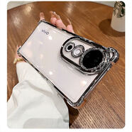 柯鑫適用vivos30手機殼新款s30promini保護套s20透明s19s18氣囊防摔s17全包鏡頭s16/s15/s12女套s9外殼 四角防摔氣囊軟殼【銀色】 vivo S15e