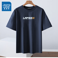 真維斯（JEANSWEST Z+）男裝 2025夏季新款 男士舒適純棉圓領(lǐng)短袖T恤 寶藍色2680 S 170_88A_