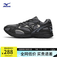 美津濃（MIZUNO）【SPEED 2K】千禧復(fù)古跑鞋男女同款運動鞋緩震舒適透氣跑步鞋 07/黑/煙熏灰 42 (270mm)
