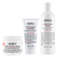 科顏氏（Kiehl's）高保濕洗面奶150ml+爽膚水250ml+面霜125ml