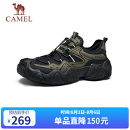 駱駝（CAMEL）【云山】網(wǎng)面戶外徒步登山休閑丑萌鞋情侶 G15S076106 淺綠/黑 43