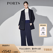 PORTS寶姿女裝長袖中長大衣 SP9C005SWF160 丈青 2