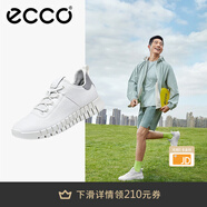 愛步（ECCO）休閑鞋男士 軟底戶外運動鞋輕便跑步鞋牛皮休閑鞋男鞋 靈動525204 白色52520450874 40