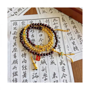 MHFDO胖東來(lái)品質(zhì)久不掉色沙金降魔杵串珠項(xiàng)鏈女新中式國(guó)潮108顆多圈佛 金剛杵拼接項(xiàng)鏈