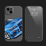 鮮程可JDM跑車iPhone14Pro15手機殼13硅膠殼TPU12蘋果11XsMax軟78plus潮 硅膠殼JDM跑車黑S424P5 iPhone15