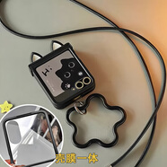 ZKHE三星z flip7手機殼 適用三星Zflip6可愛(ài)7貓耳朵W25手機殼華為PuraX小米mixMagicVFlip2保護套摩托 小米MIX Flip 可愛(ài)立體貓耳不帶膜單殼