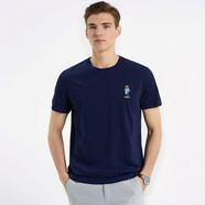 POLO SPORT美國拉夫勞倫保羅polo短袖T恤男2025夏季圓領(lǐng)純棉休閑t恤男 寶藍(lán)色 寶藍(lán)色 S 165-17090-110斤