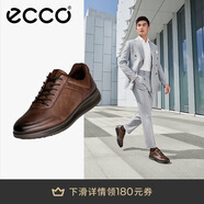 愛步（ECCO）正裝鞋 增高牛皮休閑皮鞋男 雅仕男鞋系列207124 可可棕44