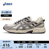 亞瑟士ASICS越野跑鞋男鞋耐磨減震跑步鞋透氣運動鞋GEL-VENTURE 6 奶白色/灰色 40.5