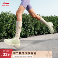 李寧凌波丨休閑慢跑鞋女鞋25夏季新款時尚透氣舒適輕盈簡約回彈運(yùn)動鞋 【凌波】淡果綠(018款)-3 35
