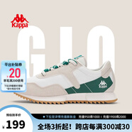 KAPPA卡帕男鞋運(yùn)動(dòng)鞋2025夏季新款鞋子男休閑鞋情侶跑步鞋男 M01D月灰色/白 38