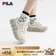 FILA 斐樂可頌鞋復(fù)古運動鞋女冬休閑鞋老爹鞋 豆腐白/燕麥色-TO 38 (240mm)
