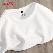 班尼路（Baleno）華夫格短袖t恤男夏季學(xué)生潮流男士五分袖衣服青少年重磅上衣半袖