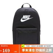 耐克NIKE雙肩包中性電腦包旅行HERITAGE休閑包書包 DC4244-010黑中