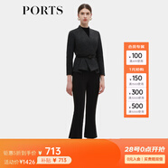 PORTS寶姿早春新品女裝小腳口長(zhǎng)褲ALD8P009PWQ076 黑色 L (8)