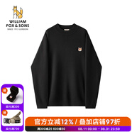 William fox&sons威廉?？怂鼓醒b東方簡(jiǎn)奢風(fēng)德國拜耳科技德絨紅外fa熱中領(lǐng)針織衫男 黑色 M /48