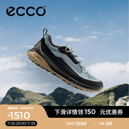 愛步（ECCO）戶外運動鞋男 徒步鞋登山鞋男士休閑鞋男鞋防滑耐磨鞋 奧途824254 黑色/黛青色82425452649 43