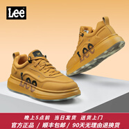 Lee/Modern 男鞋夏季新款男士休閑鞋時尚厚底板鞋舒適百搭鞋子男潮鞋 土黃 【主推四季款】 40 【偏大/請拍小一碼】