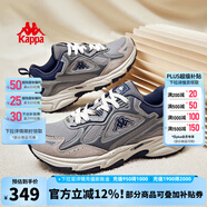 KAPPA復(fù)古潮流跑鞋厚底顯高緩震老爹鞋男女同款情侶運動鞋子 鯊魚灰/駝絲綿棕/莫蘭迪藍 42.5 (265mm)
