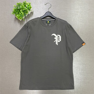 姒桀plory衫 依戀旗下PLORYPORAB25T1P夏季圓領(lǐng)簡(jiǎn)約純棉印花短袖T恤男 BB25深灰色可能微臟吊牌價(jià)298 BB 均碼 165