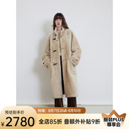 付智恩 夢想家 立領休閑進口美利奴皮毛一體外套長款時尚皮草冬季 亮淺駝-長款 L