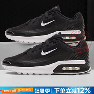 耐克（NIKE）男鞋 25夏新款AIR緩震氣墊鞋舒適耐磨低幫休閑鞋輕便透氣跑步鞋男 MAX氣墊/黑白款【店長(cháng)推薦】 42.5 碼（內長(cháng)270mm）