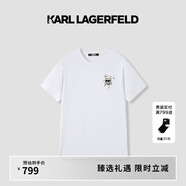 Karl Lagerfeld【七夕節禮物】上衣2025夏季新款流行男士衣服老佛爺男裝M22O1707 白色 3XL （56）