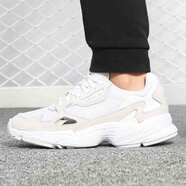 阿迪達(dá)斯 （adidas）三葉草女鞋老爹鞋時(shí)尚經(jīng)典復(fù)古運(yùn)動(dòng)休閑跑步鞋 白色_B28128 36