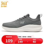 361度男鞋運動(dòng)鞋2024年秋季新款361度男常規跑鞋 石墨灰/羽毛白 40