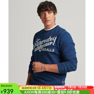superdry極度干燥男士T恤短袖套頭潮流新款 BLUE L