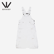 BOY BY BOY潮牌女裝2025夏季新品牛仔背心女士連衣裙 白色 S