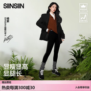 SIINSIIN【楊紫同款】鯊魚褲女外穿2025新款春季加絨保暖瑜伽打底褲 【春秋款】顯瘦黑 M （95-105斤）