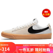 耐克NIKE板鞋男子緩震透氣ZOOM BLAZER運動鞋DC7695-100白黑棕40