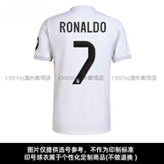 阿迪達斯 （adidas）25-26皇馬球員版主場短袖球衣比賽訓練足球服男官方正品 7號C羅印號球衣 XS