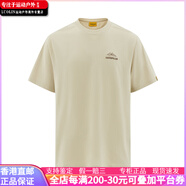 CAT字母印花舒適美式復(fù)古百搭休閑短袖T恤 男款 淺卡其 M