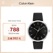 凱文克萊（Calvin Klein）CK手表簡約款皮帶時(shí)尚石英男表生日禮物男25200050