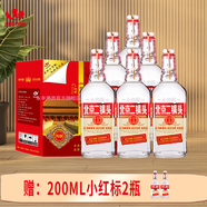 永豐牌北京二鍋頭金獎(jiǎng)小方瓶純糧酒清香型白酒出口小方瓶 42度 500mL 6瓶 紅標(biāo) 整箱裝