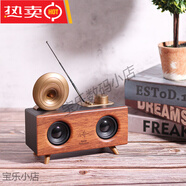 Music Apollo B6無(wú)線(xiàn)藍牙音箱低音炮超大音量便攜式戶(hù)外收音機手 深棕色 標配