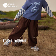 貝肽斯兒童褲子舒適男女童休閑運動褲2025秋新款嬰幼兒寶寶戶外長褲