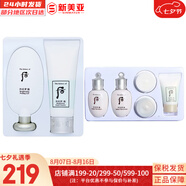 后（WHOO） 洗面奶180ml泡沫潔面乳女男氨基酸潔顏膏深層清潔去角質(zhì)去痘黑頭 雪玉凝去角質(zhì)套裝+5中樣 261ml