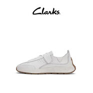 clarksClarks其樂休閑鞋男鞋新品跑鞋潮流透氣輕量緩震牛皮運(yùn)動(dòng)鞋四季款 白色261729267 41