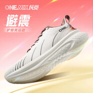 玩覓onemix避震鞋跑步爽跑鞋專業(yè)跑步鞋厚底減震運(yùn)動(dòng)鞋情侶鞋子夏季款 瑪莎白 40