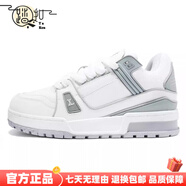 踏扣品牌男鞋驢家Trainer小胖丁厚底驢鞋運(yùn)動(dòng)休閑百搭男女板鞋小白鞋 小胖丁白灰 36