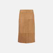 Proenza Schouler【秋冬新品】 皮革中長(cháng)半身裙 P01053592 棕色 XXS CN 155/80