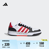 adidas ENTRAP休閑低幫運(yùn)動板鞋少年感復(fù)古籃球鞋男女阿迪達(dá)斯 白/黑/紅JP9962     42