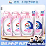威露士（Walch）健康抑菌洗手液525ml 勤洗手保護(hù)你和你的家人健康 有效抑菌99.9% 倍護(hù)滋潤袋裝525ml*4